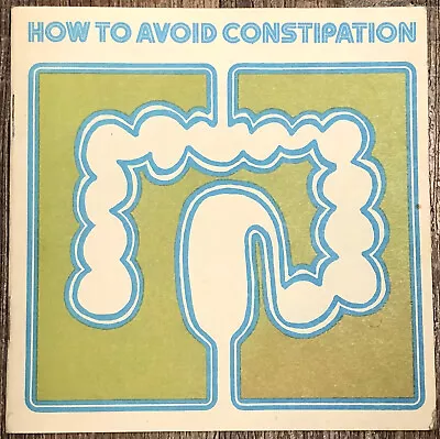 Vintage Medical Booklet 1974 How To Avoid Constipation Warner Chilcott • $15