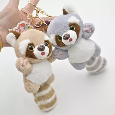 Lesser Panda Plush Toy Keychain Holiday Gift Plush Animal Backpack Pendant Zoo • £7.15
