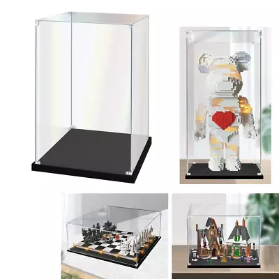 Acrylic Display Case Assemble Clear Display Box For Figures Building Block Model • £13.78