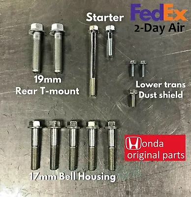 Honda B Series Transmission Bolt Kit For 99-00 Honda Civic Si EM1 B16 VTEC • $49.99