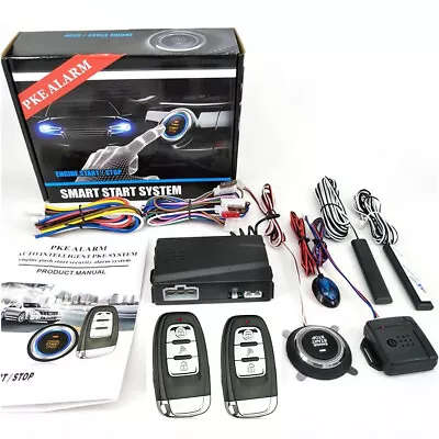 12V Car SUV Keyless Entry Engine Start Alarm System Push Button Remote Starter • $80.90