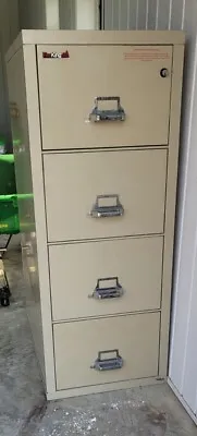 Fire King Classic High Security Legal Vertical File Cabinet With 2 Keys • $1000