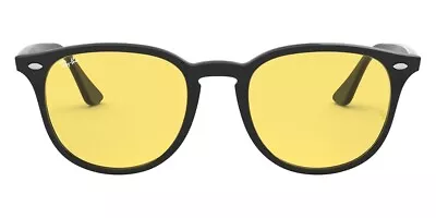 Ray-Ban Unisex Men's Women's Sunglasses Black Frame Yellow Lens 53-20-150 Casual • $160