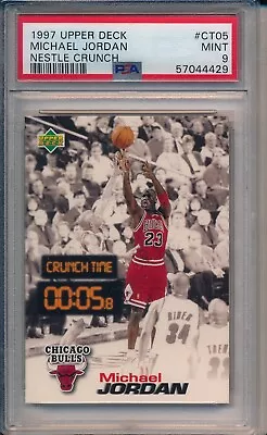 1997 Upper Deck Michael Jordan Nestle Crunch Psa 9 Mint All Time Great Goat • $49