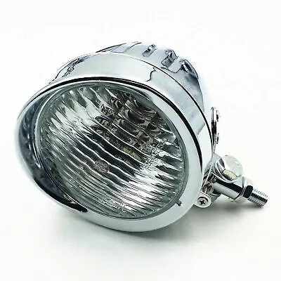 Motorcycle High /Low Beam Headlight Head Lamp Retro Head Light Custom Universal • $31.99