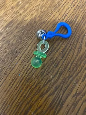 Vintage 1980s Plastic Bell Charm Green Pacifier For 80s Charm Necklace • $14.99