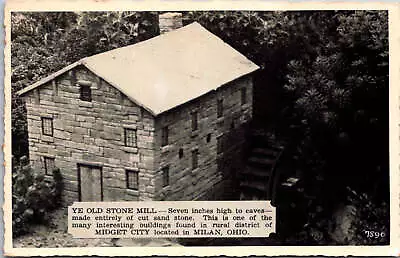 OH Milan - Ye Old Stone Mill 7 Inches High In Midget City - D18147 • $6