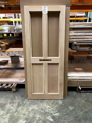 Solid Oak 4 Panel Unglazed External Door - Oak Door - 805 X 1980mm (210) • £190