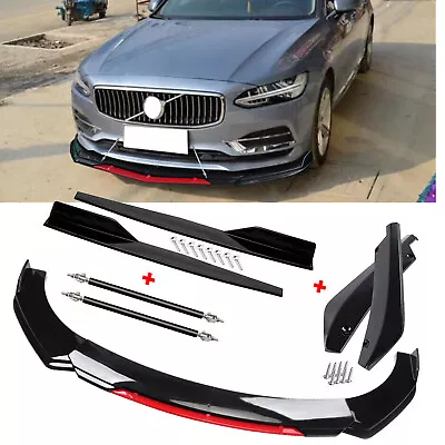 For Volvo S40 S60 S80 Front Rear Bumper Lip Spoiler Splitter Body Kit Side Skirt • $59.99