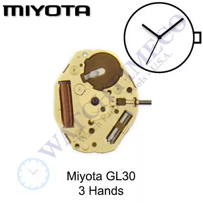 Genuine Miyota GL32 / GL30 Movement Japan 3 Hands • $18.79