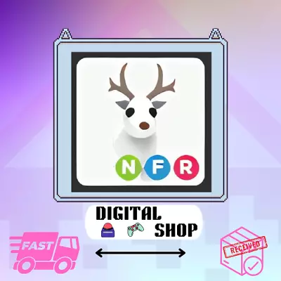 [nfr] Arctic Reindeer - Adopt My Pet (neon Fly Ride) • $22.49