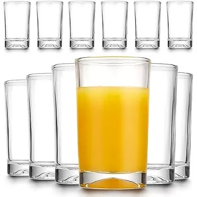 Small Juice Glasses Set Of 6 Glass Cups Heavy Base Juice Glass 5.5-ounce • $23.07