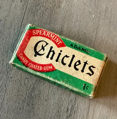 RARE Vintage Chiclets Spearmint Candy Coated Gum Package UNOPENED • $20