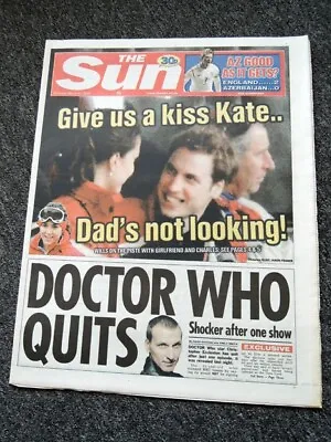 £19.99 • Buy The Sun Newspaper 31 Mar 2005 . Christopher Eccleston Quits Doctor Who - Cover