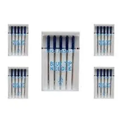 25x BLUE TIP 75/11 SEWING MACHINE NEEDLES EMBROIDERY Same As Janome - 5packs • £11.95