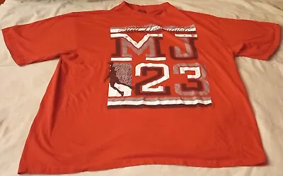 MJ23 Michael Jordan Red Graphic Icedout Clothing Co. Rap T-Shirt Size 4XL • $9.95