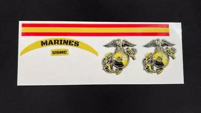 US Marines Mini Football Helmet Decal Set • $25