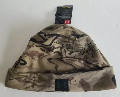 Under Armour Cold Gear Storm 1343193-999 Scent Control Hunting Camo Beanie Hat • $27.19