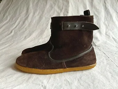 Vintage F-Troupe Suede Moccasin Chukka Boots Brown Size 9 11.5 EU 42 • $50
