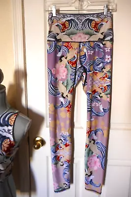 Yoga Democracy S Floral Water Garden Eco Friendly Leggings • $42.95