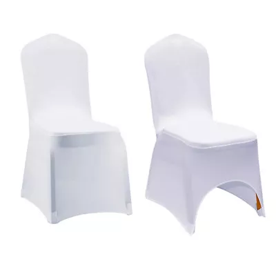 $24.96 • Buy 10/20/50/100 White Spandex Stretch Folding Chair Covers Wedding Party Banquet