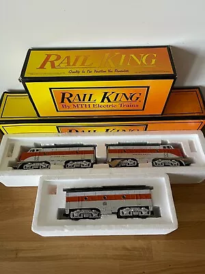 Mth Rail King Western Pacific F-3 Aa+ B Unit Diesel Set Proto Sound Rk-2008lp  • $358.89