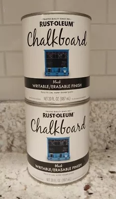 Rust-Oleum Specialty Chalkboard Brush On Black Latex Paint Lot Of 2 Free Ship • $54.99