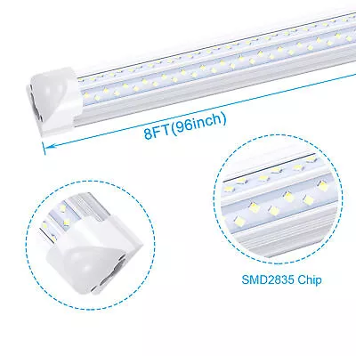 120Watt 8 Foot LED Shop Light 8FT T8 LED Tube Light Fixture 8' 120W Garage Light • $109.64