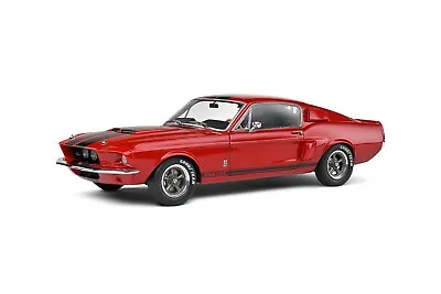SOLIDO 1:18 Scale Diecast Model Car - 1967 Ford Shelby Mustang  GT500 In Red • £59.95