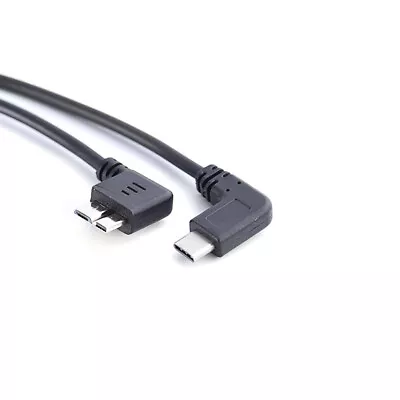 Angle USB 3.1 Type-C To USB 3.0 Micro B Cable Connector Data Cord 90 Degree • $1.99