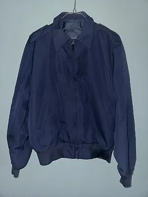 Military USAF AF Lightweight Blue Jacket W/Liner Full Zip Men’s Size 48R • $30
