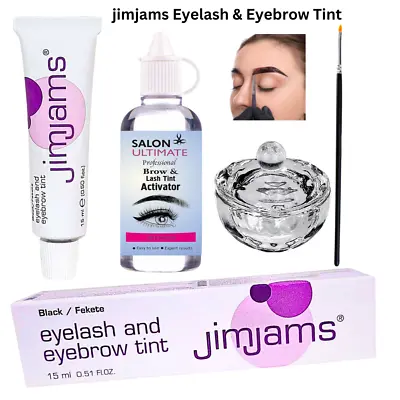 JimJams Professional Tinting Eyelash & Eyebrow Dye Tint Lash Kit - All Colours • £4.89