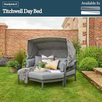 Garden Furniture Titchwell Day Bed - Grey White • £849