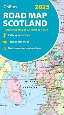 2025 Collins Road Map Of Scotland Folded Road Map By Collins Maps 9780008652999 • £6.99