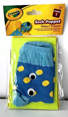 Children Kids Crayola Sock Puppet Art Craft Peel & Stick Kids Felt • £2.94