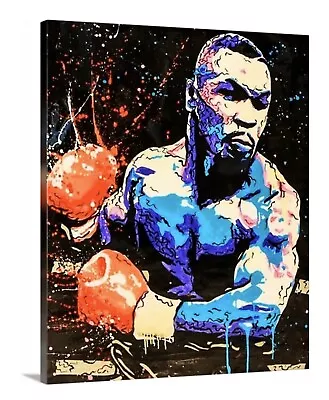 Mike Tyson Canvas Print Picture Wall Fine Art 16X20  More Sizes Avail Boxing Gym • $39.99