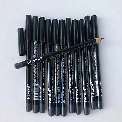 12 Pcs NABI E12 CHARCOAL Eye Liner Eyeliner Pencil  0.04 Oz • $15