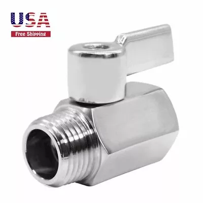 Mini Ball Valve 316 Stainless Steel 3/4  NPT Male X NPT Female Shutoff Valve • $21.99