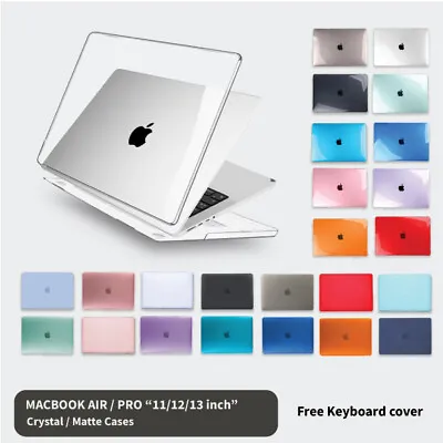 $14.69 • Buy MacBook Hard Case + Keyboard Cover For Apple 11 12 13 Air Retina Pro 13 Inch