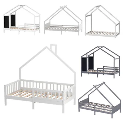 Pine Wood Bed Frame Cabin Bed Kids Mid Low Sleeper Loft Bed Tree House Bedstead • £129.95