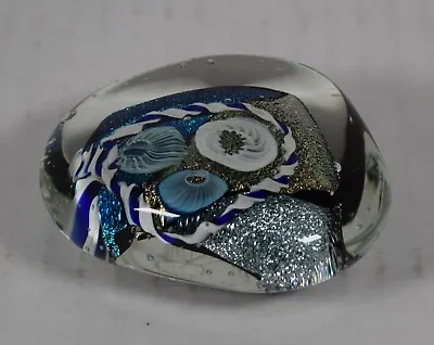 Randy Strong Hand Blown Paperweight Signed & Dated Art Glass • $82