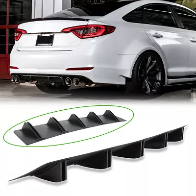 Rear Bumper Lip Diffuser Spoiler Splitter Shark Fin For Hyundai Sonata Elantra • $39.35