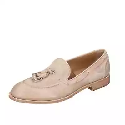 Men's Shoes MOMA 7 (EU 40) Loafers Beige Suede BC37-40 • $189.90