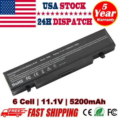 5200mAh AA-PB9NS6W Battery For Samsung NP-R540 Q430 R480 R580 R468 AA-PB9NC6B • $14.95