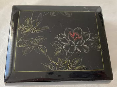 £6.95 • Buy Vintage Wooden Or Papier Mache Painted Trinket Box