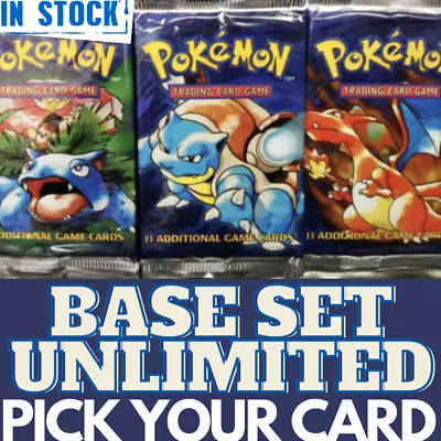 Pokemon TCG · Base Set Unlimited · COMPLETE YOUR SET · Vintage WOTC (1999) LP • $1.50