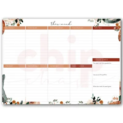 $19.99 • Buy Weekly Planner Organiser To Do List A4 Notepad Desk Pad