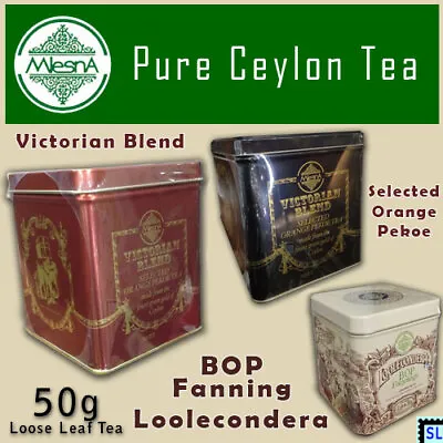 Sri Lanka Tea Pure Ceylon Mlesna Victorian Blend OP Loolecondera Loose 50g • $8.39