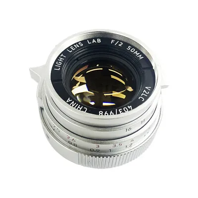 Light Lens Lab Lens Elcan 50mm F2 Silver Chrome Leica Summicron M M3 M6 M240 • $779