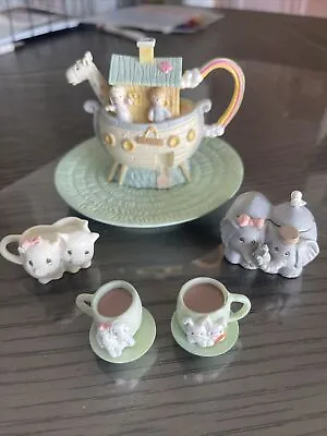 1996 Precious Moments Noah's Ark Mini Tea Set #270121  Vintage • $7